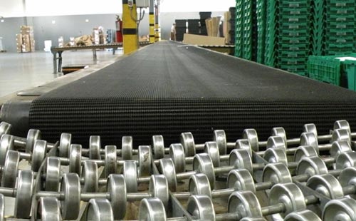 Long view of our power conveyor and roller.