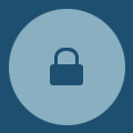 Security secure server circle icon
